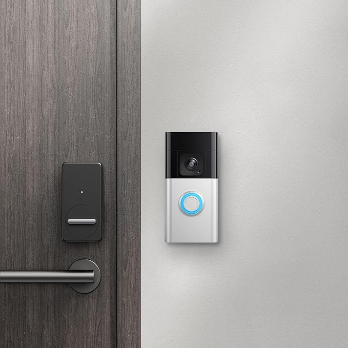 Baaletc No-Drill Ring Doorbell Mount - Adhesive Door Bracket Compatible with R-ing Video Doorbell 1/2/3/3 Plus/4/ (2020 Release) Wireless, Mounting Plate Holder Accessories for Houses