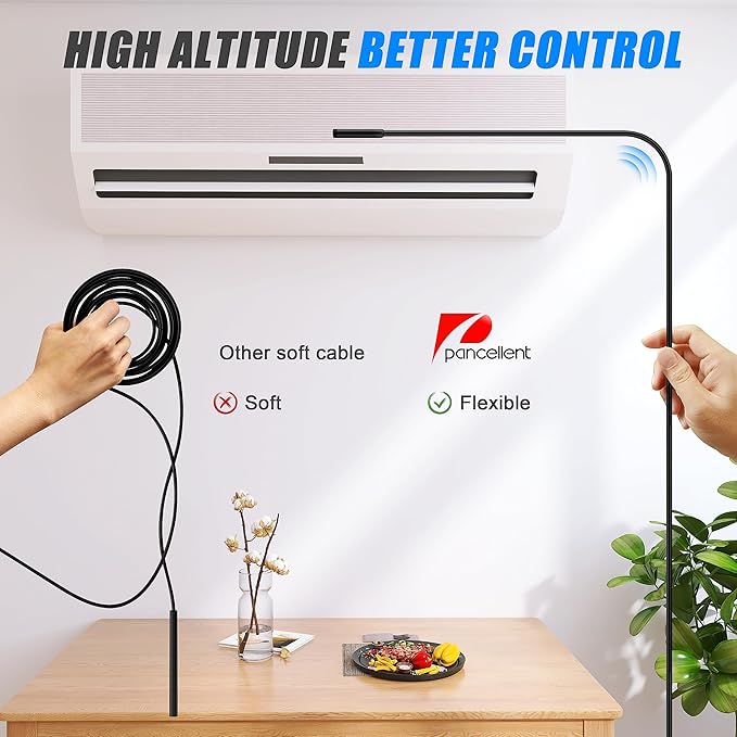 0.216 in Ultra-Thin Snake Inspection Borescope, Pancellent Type C Endoscope, Scope 1920P with 6 LED Lights for Android and iOS Smartphone, iPhone, iPad, Samsung (16.5FT)