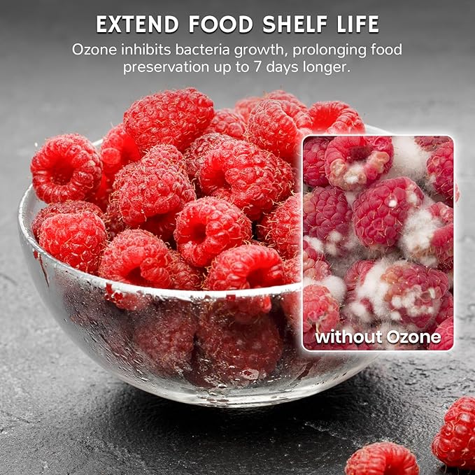 Airthereal Upgraded PA300-GO Portable Ozone Generator, Battery Powered, Odor Eliminator for Refrigerator, Car, Small Spaces, White