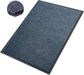 Front Door Mat,2'x6'Indoor Outdoor Door Mat,Heavy Duty Durable Welcome,Commercial Floor Mats Inside Outside Entrance, Waterproof All-Season, All-Weather Non Slip Backing Doormat for Entryway,Dark Gray