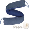 TORRAMI 30" Door Draft Stopper Under Bottom Insulation Noise Air Stopper 2.07LB,Draft Stopper Guard Seal for Doors and Windows - Dark Blue
