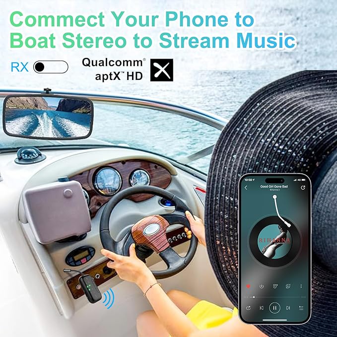 2026 Upgraded Pro Bluetooth 5.4 Transmitter Receiver,2-in-1 Airplane Wireless Adapter for Flight,TV,PC,Gym,Switch,Compatible with 2 AirPods/Headphones;Audio AUX Receiver for Car/Home Stereo
