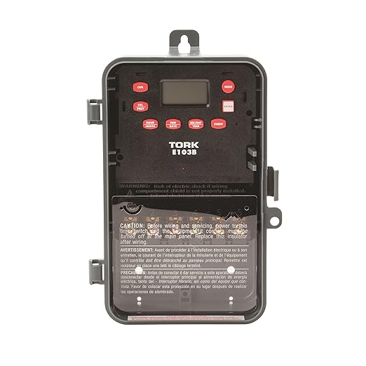NSI Multipurpose Control 24 Hour Time Switch, 120-277 VAC Input Supply, 1 Channel, DPST Output Dry Contact, Pounds (E103B)