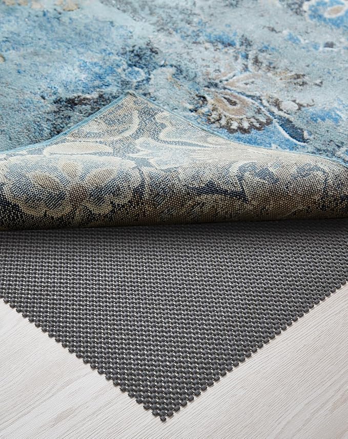 Veken Runner Rug Pad Gripper for Hardwood Floors, Non Slip 2x6 Ft Rug Pads for Area Rugs, Thick Dark Grey Rug Grippers for Tile Floors, Under Carpet Anti Skid Mat, Keep Your Rugs Safe and in Place