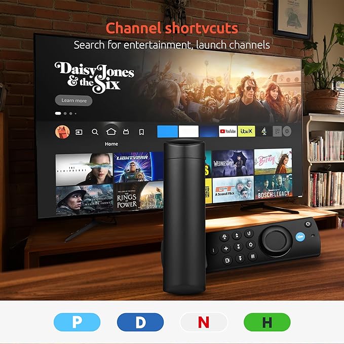 Replacement-Remote-Control Compatible with All Fire-Omni-Series for Insignia-Pioneer-Hisense Smart TV and Voice Cube Remote TV FireStick(HD/4K/4K Max/Lite/4K Select/Plus)