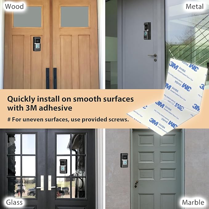 Heart of Tafiti Anti-Theft Video Doorbell Mount, Compatible with Ring Doorbell 1/2/3/3Plus/4/2020/2023/Blink 2021, Adjustable No-Drill Mounting Bracket Wedge Adapter Holder Accessories