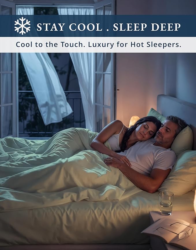 LANE LINEN 100% Egyptian Cotton Split King Bed Sheets for Adjustable Bed - 1000 Thread Count, Eco Friendly Sustainably Produced No Pill Fade Resistant 15" Deep Pocket Split King Sheet Set - Mineral