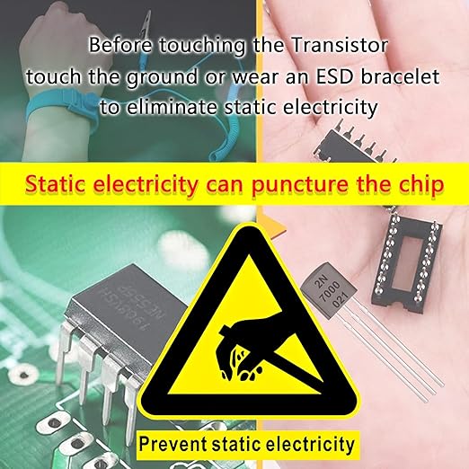 Minidodoca 31 Kinds 580pcs Assorted Type General Purpose TO92 Transistors PNP NPN Bipolar Power Transistor Assortment Kit 2n7000 Mosfet,BC517 Darlington,A42 High Voltage Transistors 2n2222A 2n3904