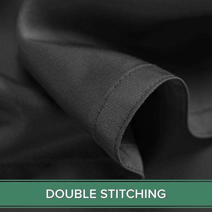 Pure Bamboo Full Sheets, Genuine 100% Organic Viscose Derived from Bamboo Bed Sheet Set, Luxuriously Soft & Cooling, Double Stitching, 2 Year Quality Promise (Full, Black)