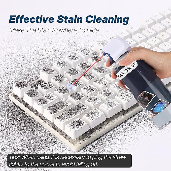 dulobluf Compressed Air Duster : Air Duster for PC Cleaning - Computer Air Duster Blower for Laptop - Reusable Car Dusters Airduster