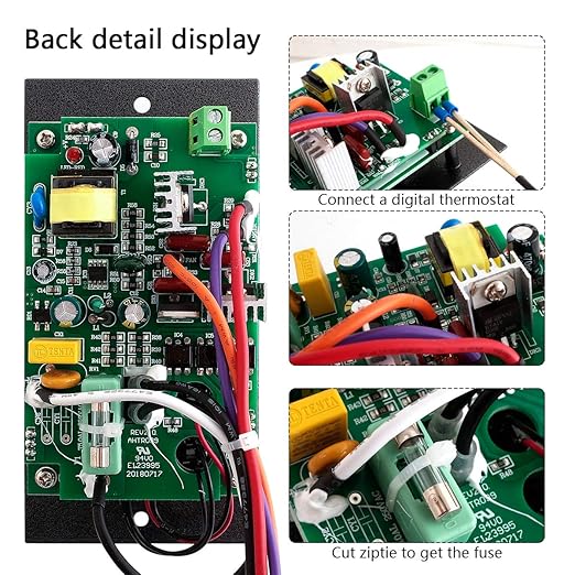 Digital Pro Controller for Traeger Grill Parts Control Panel Replacement with Meat Probes and Thermostat Board Sensor