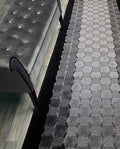 Custom Length Hallway Runner Rug,Slip Resistant,Checkered Black, 26 Inch X 19 feet, Sold and Priced Per Foot