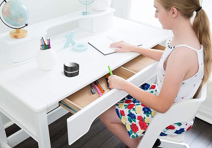 ODISTAR Desktop Vacuum Cleaner,Mini Table dust Sweeper Energy Saving,High Endurance up to 400 mins,Cordless&360º Rotatable Design for Cleaning Hairs,Crumbs,Computer Keyboard (Black Charging)