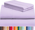 LuxClub 3 PC Twin XL Sheet Set, Deep Pockets Wrinkle Free Cooling Bed Sheets Hotel Bedding for Women, Men, Kids & Teens, Includes 1 Fitted Sheet, 1 Flat Sheet and 1 Pillowcase-Silky Soft Lavender