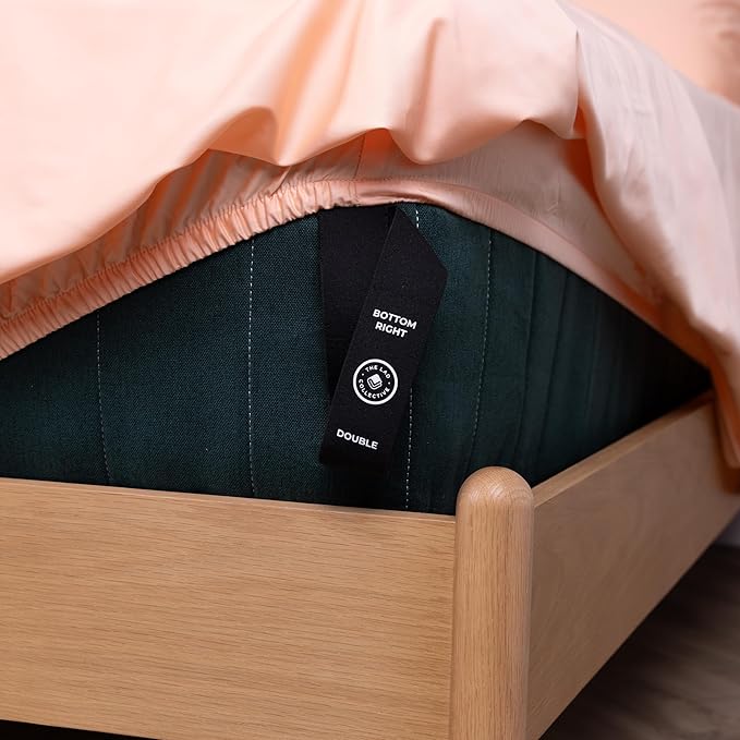 THE LAD COLLECTIVE 3.0 California King Bedding Set - 4-Piece Bedset w/Fitted Sheet, Top Sheet & 2 Standard Pillowcases [Duvet Not Included] - Bamboo-Cotton - The Yellowstone Collection Peach