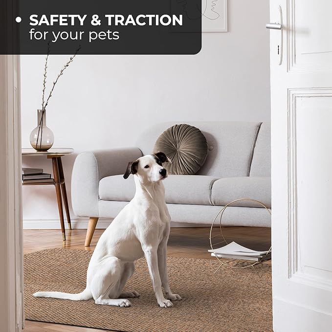 House, Home and More Skid-Resistant Carpet Indoor Area Rug Floor Mat - Black Ripple - 8 Ft X 10 Ft - Non Slip Rubber Backing, Stain Resistant, Dog Friendly, Living Room Bedroom Kitchen Entryway