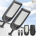 Solar Street Lights Outdoor Waterproof ,30000LM Dusk to Dawn Solar Lights with Motion Sensor and Remote Control Solar Powered LED Flood Light Outside for Parking Lot, Security, Garden, Garages 2 Pack