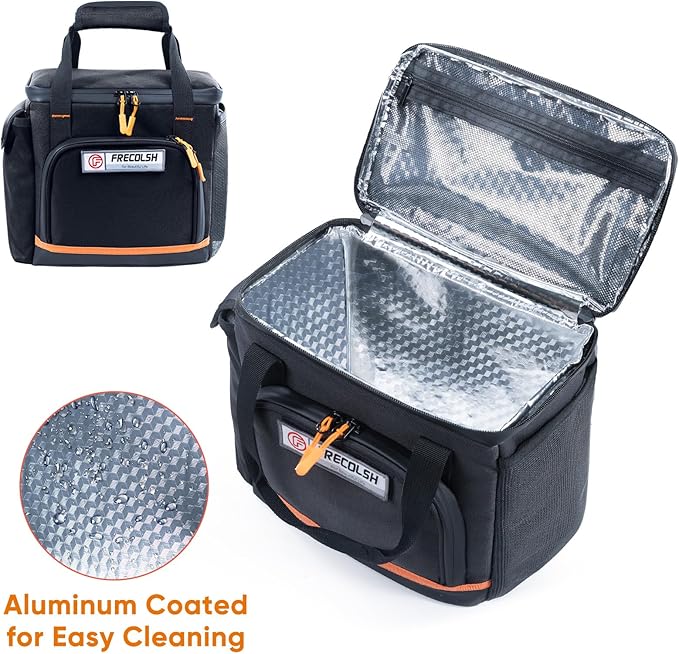 FRECOLSH Travel Carrying Case Compatible with Jackery Explorer 300/240/160, Portable Power Station Storage Case with Water- proof Bottom and Front Pockets for Jackery Accessories Solar Generator