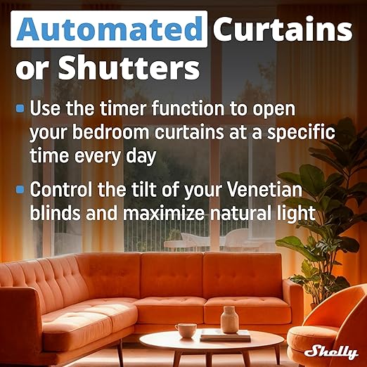 Shelly 2PM Gen3 | WiFi 2-Channel Smart Relay Switch with Power Metering | Home Automation | Roller Shutters, Blinds, Gates Control | Remote Control | Alexa & Google Home | iOS Android App