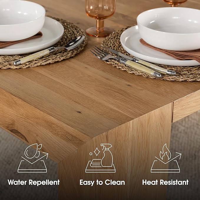 Transformer Table - Solid Wood Extendable Dining Table, Seats 2-12, Extendable Dining Room Table, Space-Saving Furniture, Expandable Dining Furniture (Natural, Table + Bench + Coffee Table)