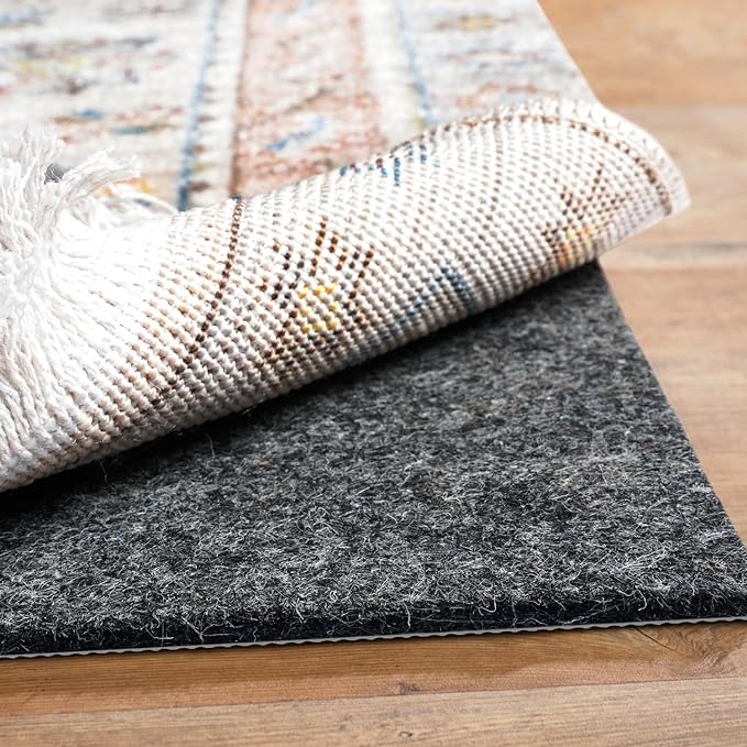 BAGAIL Felt and Natural Rubber Backing Rug Pads 1/8” Thick, 7.5 x 10 Ft Non Slip Rug Gripper Keep Rugs in Place, Under Area Rug Protective Cushioned Pads, Carpet Runners, Hardwood Floors Protection