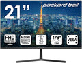 Packard Bell airFrame 21" FHD Monitor, 1920x1080, Ultrawide, VESA Mount Compatible, Tilt Adjustment, HDMI/VGA, Slim Bezel, for Home, Office, and Light Gaming