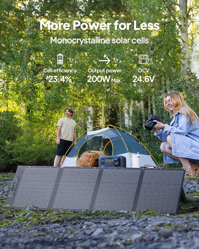 BLUETTI Solar Generator Elite 100 V2 with 2 200W Solar Panel (ship separately), 1024Wh Portable Power Station w/ 4 1800W AC Outlets, 35% Smaller, Ideal for Camping, Emergencies, Backup Power