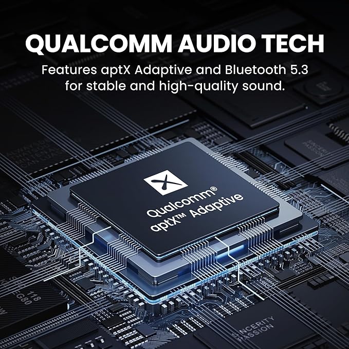 Avantree Relay - Premium Airplane Bluetooth Adapter with Advanced Qualcomm Chipset, 2 Headphones Support, 25hrs Play Time, aptX Adaptive & HD Audio Transmitter for Airpods, Bose & Travel Flight
