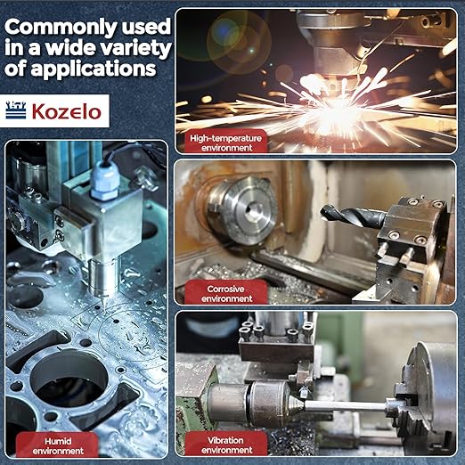 Kozelo 2pcs Socket Head Cap Screws - [M10-1.5 x 100mm] 304 Stainless Steel Allen Socket Drive for Electrical Motor 3D Printing Fan Engine Replacement Use, Silver