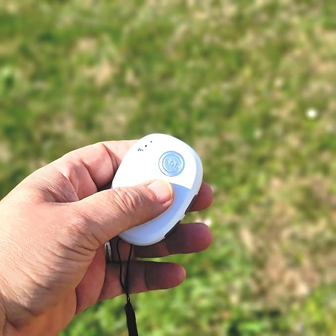 SkyAngel~Wave | One Payment for Life | Mobile Cellular Alert | Fall Detection | Waterproof | Call and Speak to 911 | Life Guardian Alert Two Way Voice | No Subscription | No Cellphone Needed (White)