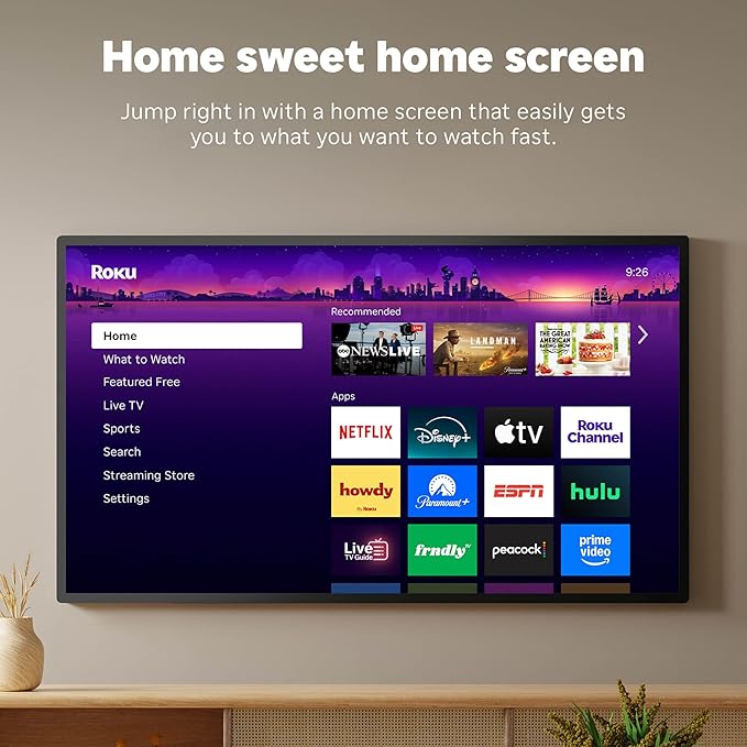 Roku Streaming Stick Plus 2025 - 4K & HDR Roku Streaming Device for TV with Voice Remote - Free & Live TV