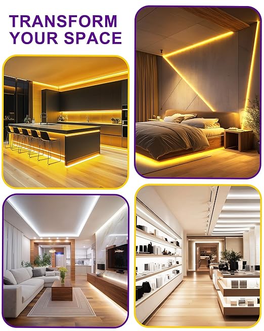 HitLights LED Driver and Dimmer Switch in One 160W, 120V AC to 24V DC, Compatible with Most Solid Color 24V Strip Tape Lights, UL Listed, Single-Pole/3-Way, EZDim Pro, White