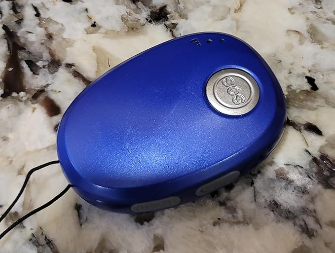 SkyAngel~Wave | One Payment for Life | Mobile Cellular Alert | Fall Detection | Waterproof | Call and Speak to 911 | Life Guardian Alert Two Way Voice | No Subscription | No Cellphone Needed (Blue)