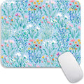 Armanza Square Mouse Pad Plants,Personalized Premium-Textured Custom Mouse Mat Design,Washable Mousepad Lycra Cloth,Non-Slip Rubber Base Computer Mouse Pads for Wireless Mouse