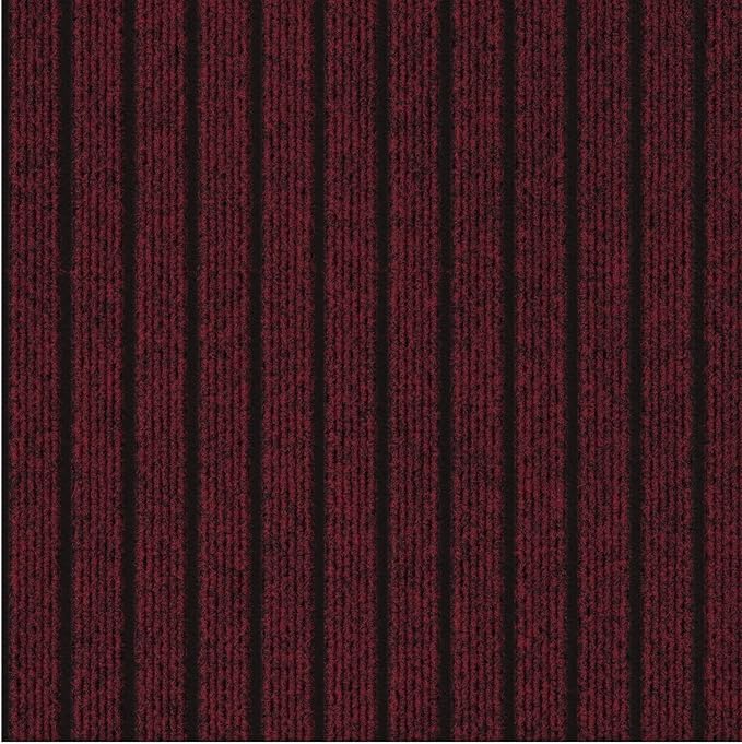 Ottomanson 2' x 14' Hallway Runner with Scraper Pile - Extra Durable Non-Slip Rug Mat for Indoor & Outdoor Use - Ideal for Kitchen, Entryway, Patio & Garage - High-Traffic Carpet, Red