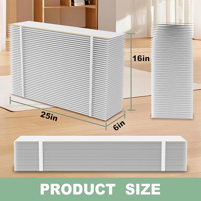 （1 Pack）401 Filter Replacement Compatible with AprilAire 2400, Space-Gard 2400 Whole-House Air Purifier, MERV-10 Furnace Filter, 16x25x6 Air Filter