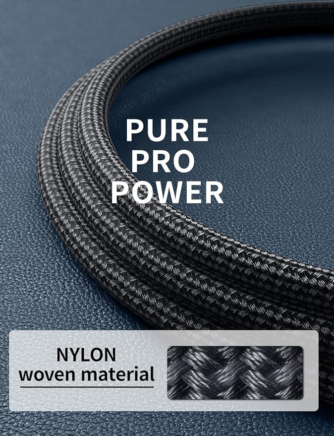 Extra Long USB A to USB C Cable 15FT, USB C Cable Fast Charging, Upgraded Extra Durable Braided USB C Cord for iPhone 17 16 15 Pro Max, MacBook Pro, Sam sung Galaxy S10 S9 Plus, LG and More-1Pack