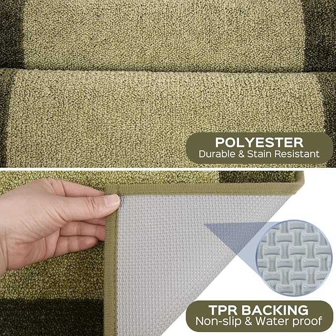 Machine Washable Throw Rug 24" x 36", Non Slip Kitchen Mat for Floor, Absorbent Entryway Rug for Kitchen, Bathroom, Door
