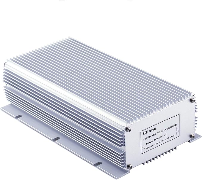 Cllena DC 36V 48V Step Down to 24V 50A 1200W Converter Voltage Reducer, Waterproof DC/DC Buck Transformer Power Supply