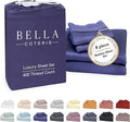 Bella Coterie Luxury Bamboo Viscose King Size Sheet Set | 100% Organically Grown | Ultra Soft | Cooling for Hot Sleepers | 18" Deep Pocket [Twilight Blue]