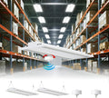 2 Pack 400W LED Linear High Bay Light 4FT, Adjustable 400W/320W/240W/100W With Motion Sensor, 60000LM, 120-277V, 0-10V, 5000K, Commercial Linear High Bay Led Shop Lights for Warehouse Workshops, UL