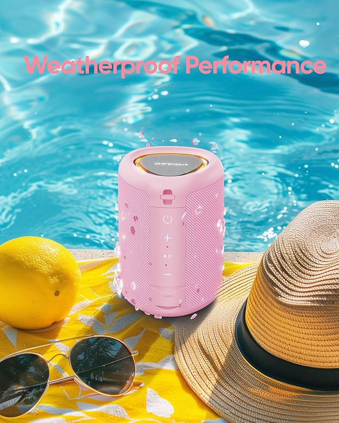 Portable Bluetooth Speaker Valentines Gifts For Him: Powerful Crystal Clear Sound/Romantic Light/IPX5 Waterproof/All Day Playtime/BT 5.3/TWS Paring,Small Wireless Speaker for Outdoor|Travel|Date Night