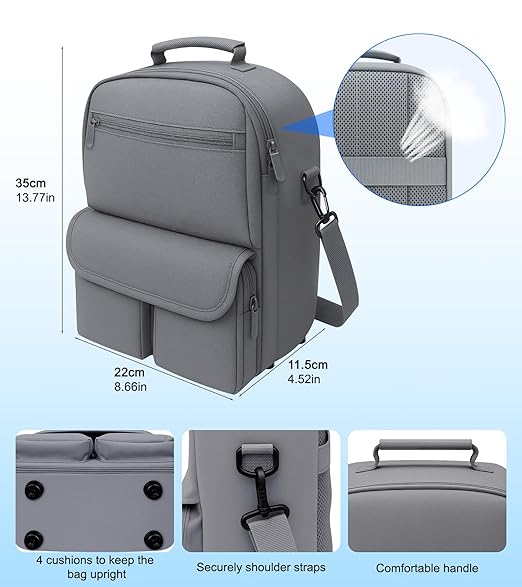YRXVW Large Carrying Case for Meta Quest 3S/3/2, Compatible with BOBOVR & Kiwi Battery Head Straps, Waterproof & Drop-Resistant VR Travel Case for Accessories & Home Storage and Travel