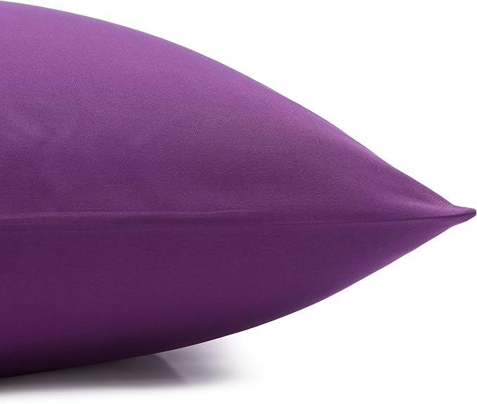Amazon Basics Lightweight Super Soft Easy Care Microfiber 3 Piece Bed Sheet Set With 14-inch Deep Pockets, Twin X-Large, Plum, Solid