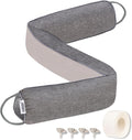 TORRAMI 38" Door Draft Stopper for Bottom of Doors, Seal Blocks Hot Air, Noise, Bugs, Keeps Cold AC in Window Gap Filler Draft Stoppers,Gray