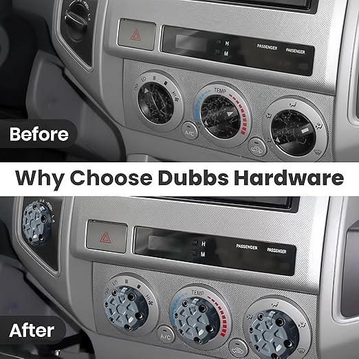 4 Pack - 2nd Gen Tacoma Accessories AC Knob Upgrade - 2005,2006,2007,2008,2009,2010,2011,2012,2013,2014,2015 Tacoma Climate Control Dial Mods Set - for Toyota Interior Replacement Kit