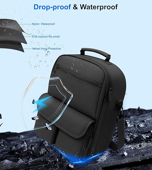 YRXVW Large Carrying Case for Meta Quest 3S/3/2, Compatible with BOBOVR & Kiwi Battery Head Straps, Waterproof & Drop-Resistant VR Travel Case for Accessories & Home Storage and Travel
