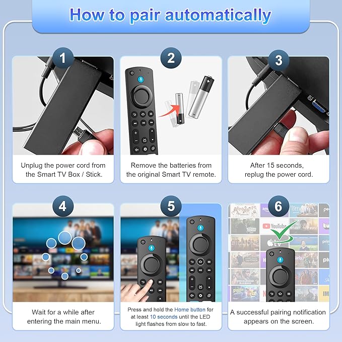 Replacement Voice Remote Control for All-Insignia-FireSeries & TV Stick(2nd/3rd Gen/4K Select/Plus/Lite/4K Max)/NS-RCFNA-21 Remote for Pioneer/Hisense/Omni-FireSeries Smart TV 3rd Gen and Cube