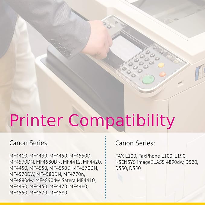 CS Compatible Toner Cartridge Replacement for Canon 128 3500B001AA Black FaxPhone L100 L190 i-SENSYS MF4410 MF4450 MF4550D MF4580DN MF4570DN MF4570DW 2 Pack