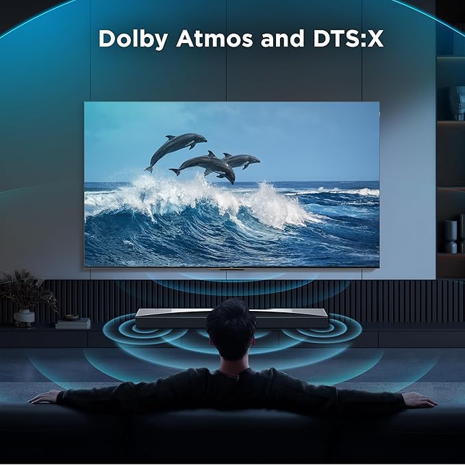 TCL Q75H 5.1.2 Sound Bar with Wireless Subwoofer for Smart TV | Dolby Atmos DTS:X Auto Room Calibration | 620W Power Bluetooth Home Theater Speaker | App Control & Remote Control | Latest Model